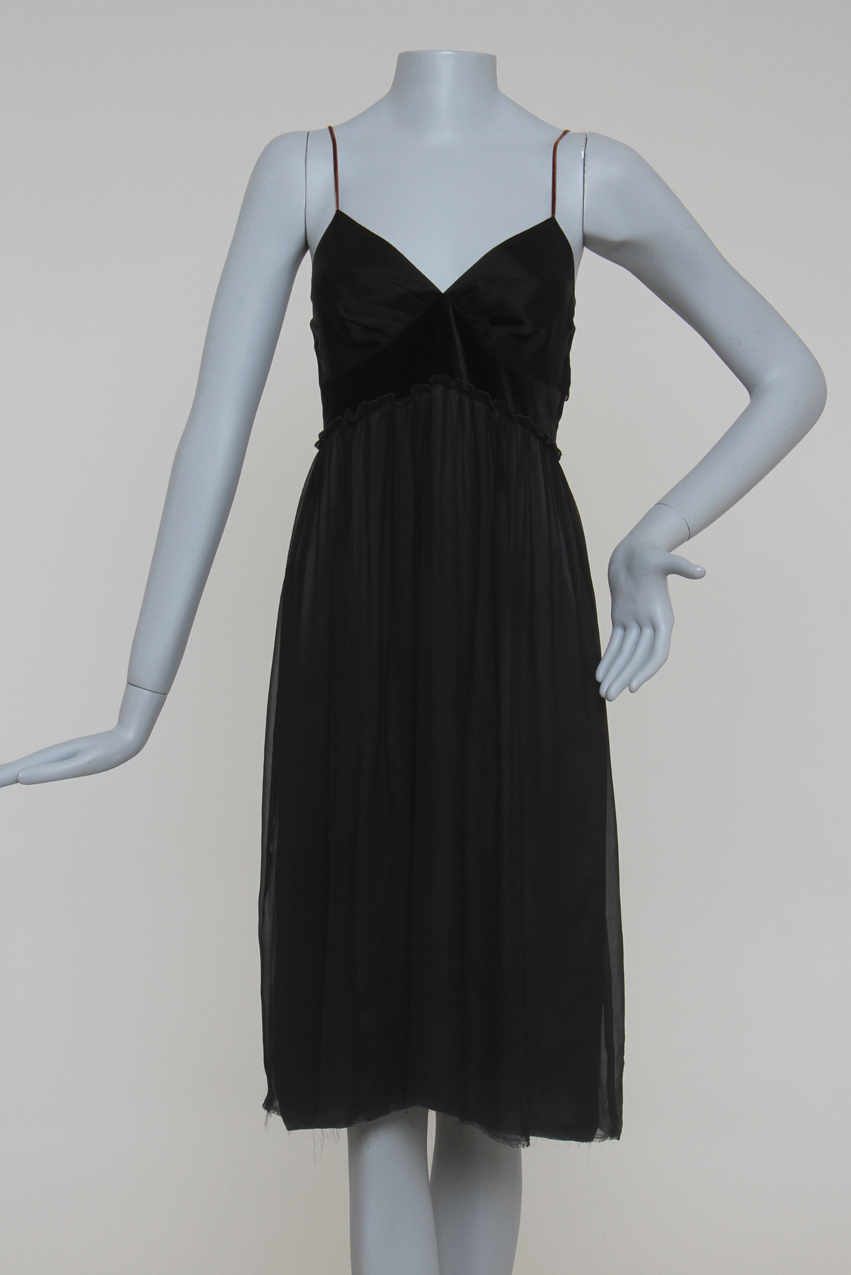 Vestido Lanvin Seda e veludo Preto