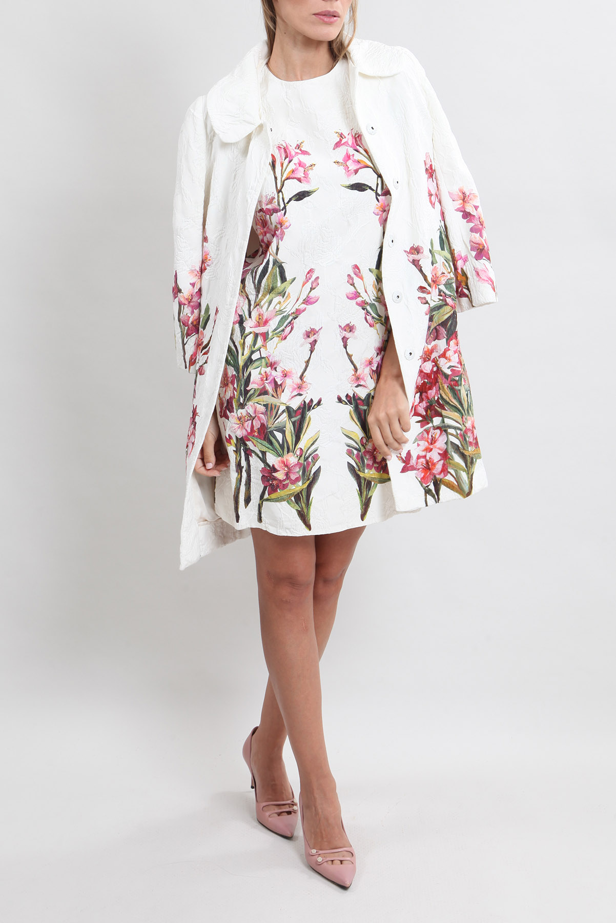 Conjunto Dolce & Gabbana Floral Off-White