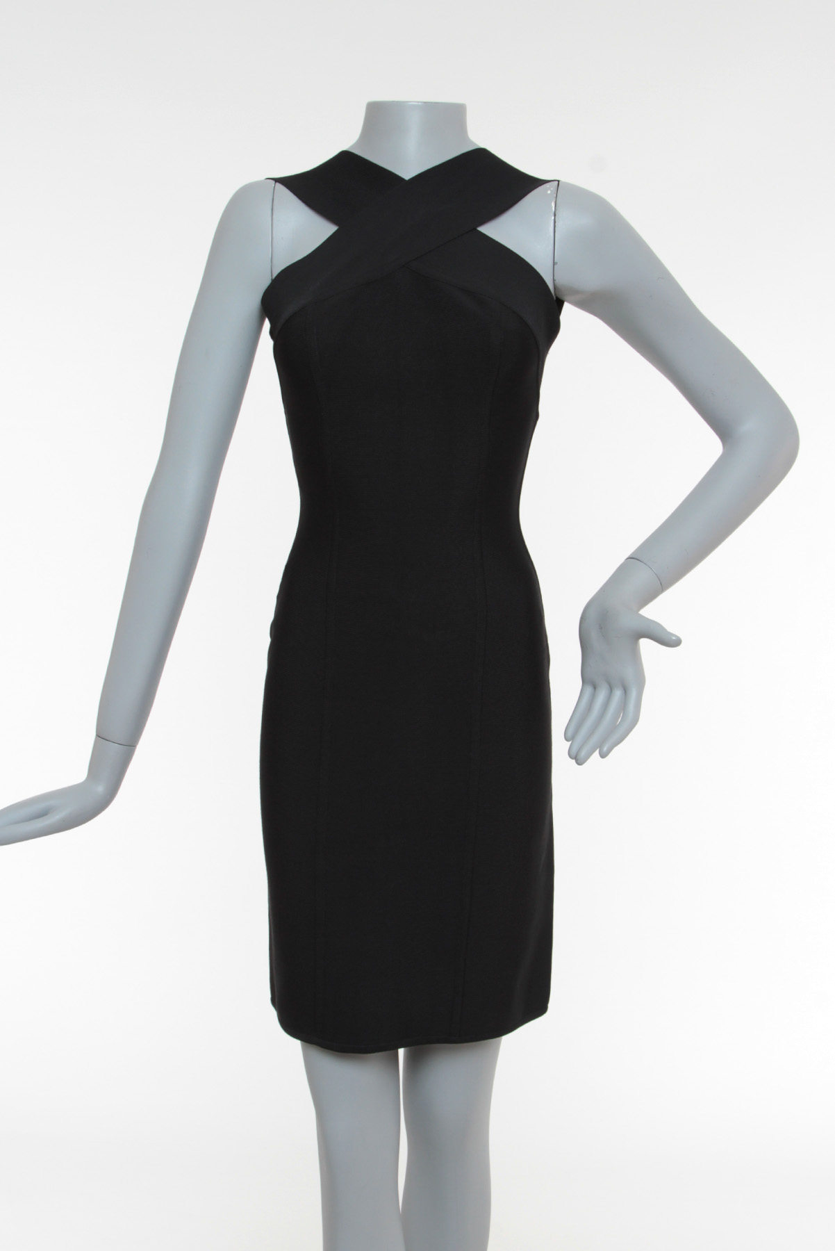 Vestido Herve Leger Frente única Preto