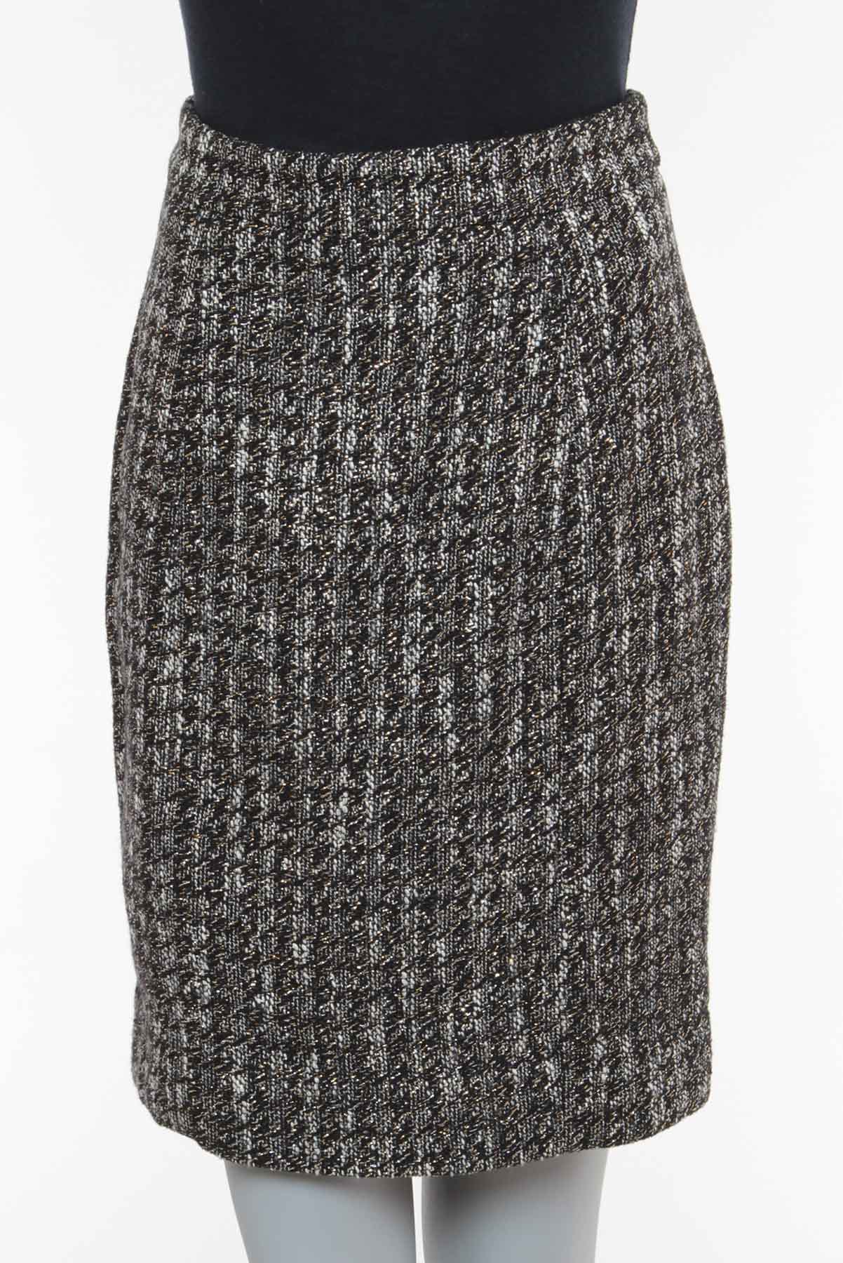 Saia Red Valentino Tweed com lurex Bicolor