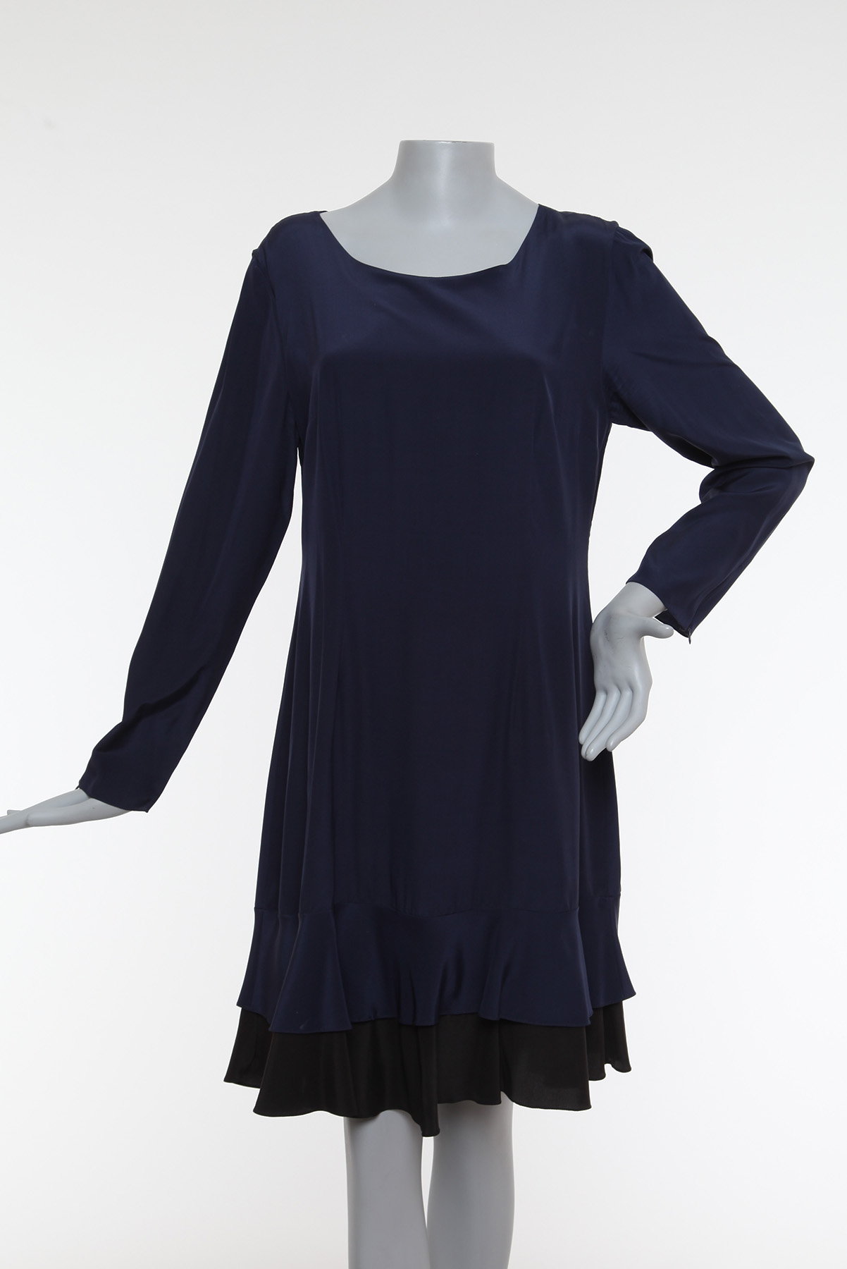 Vestido Brooksfield Seda Azul
