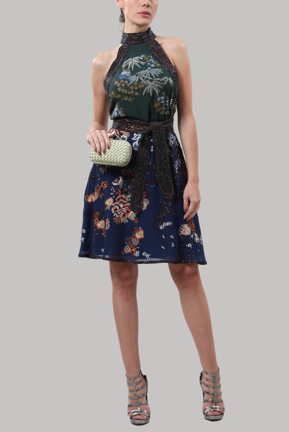 Vestido Gucci Bordado Estampado