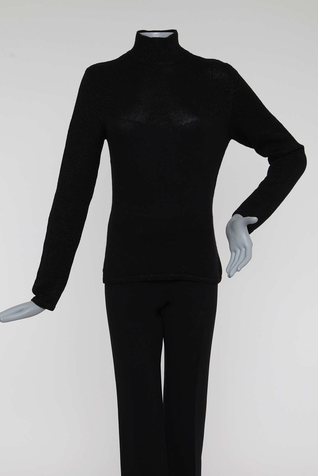 Blusa Tricô  Lurex Preto