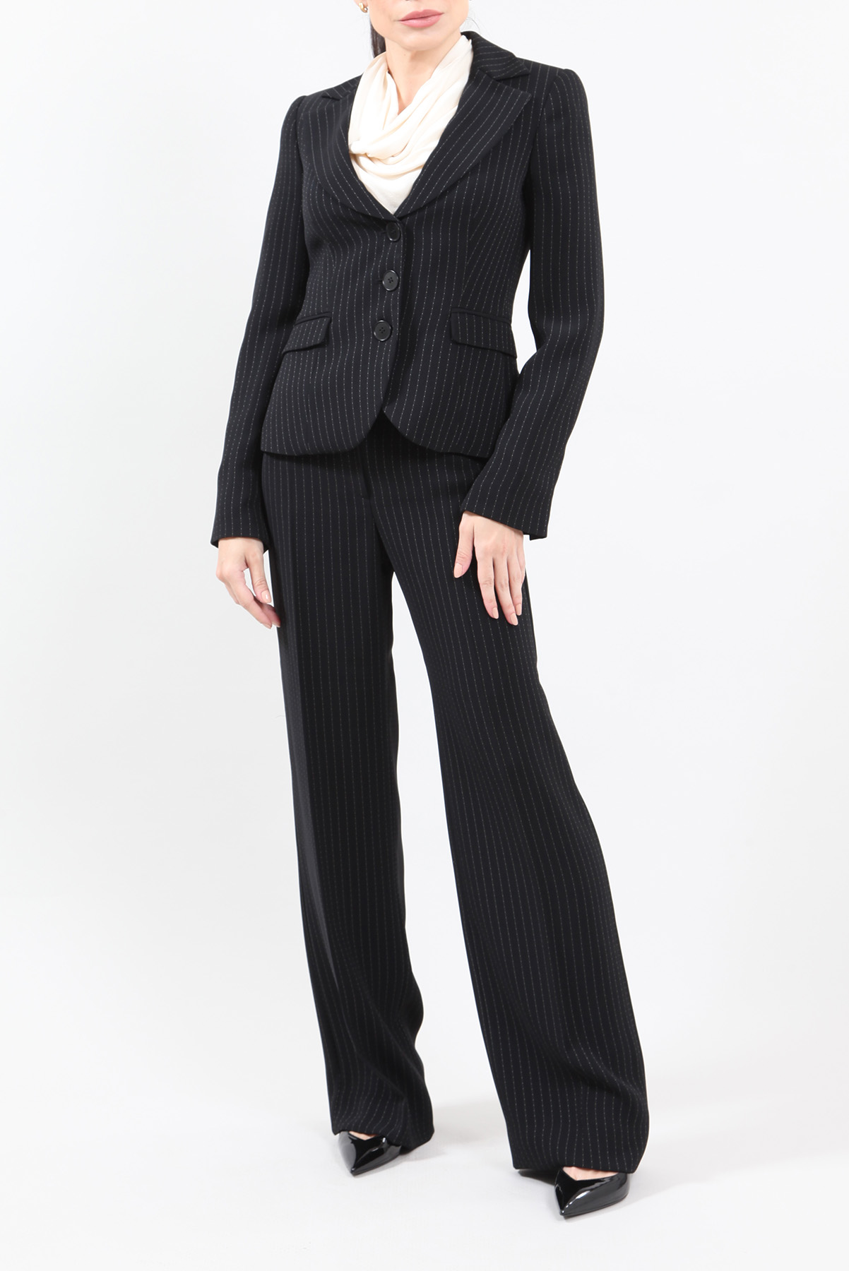 Conjunto Emporio Armani Terno Risca de Giz Preto
