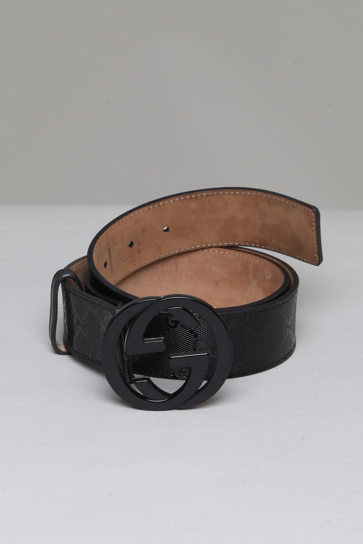 Cinto Gucci Monograma  Preto