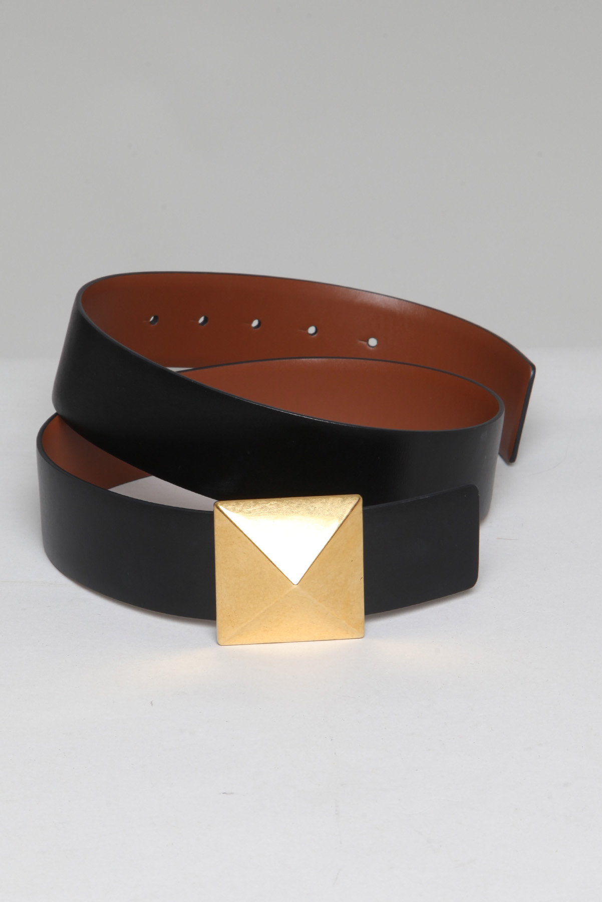 Cinto Valentino Dupla Face One Stud Preto