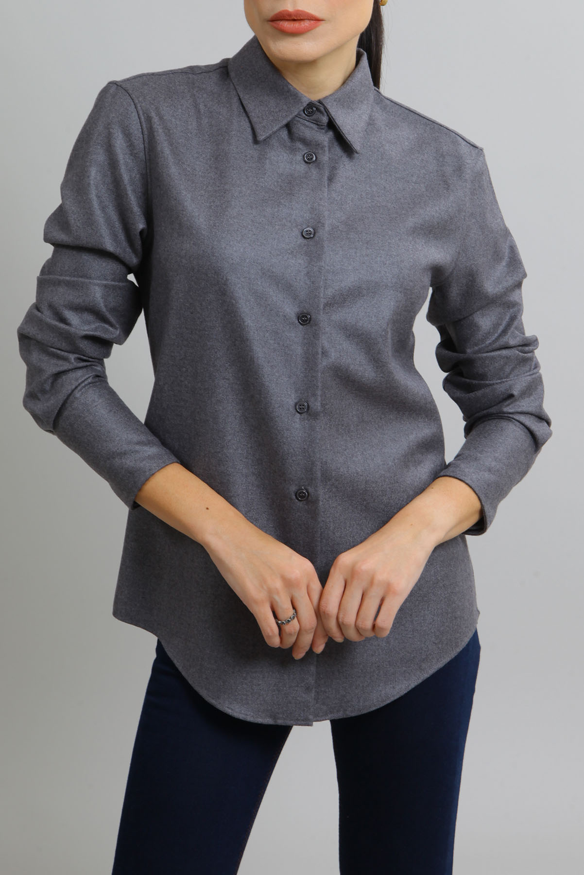 Camisa Tom Ford Cashmere Alfaiataria Cinza