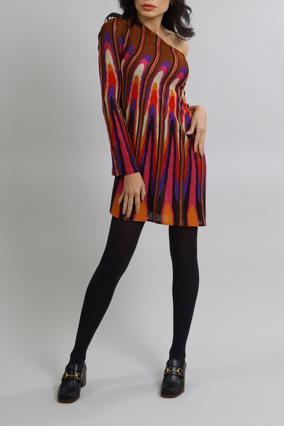 Vestido Missoni Um Ombro Só Colorido