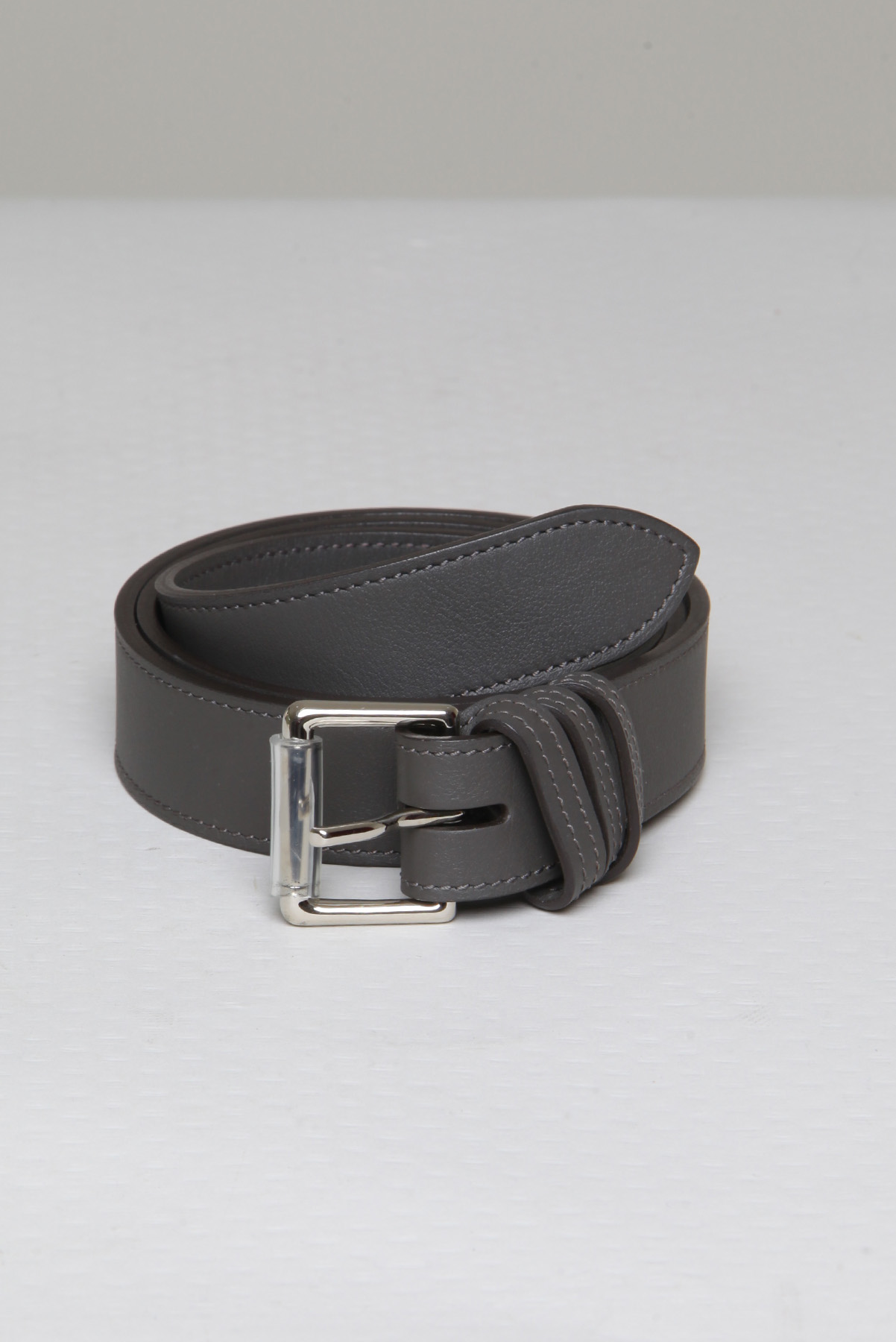 Cinto Hermés Couro Cinza
