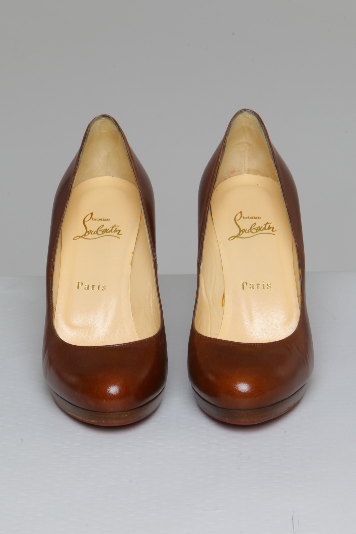 Sapato Christian Louboutin Scarpin Boneca Marrom