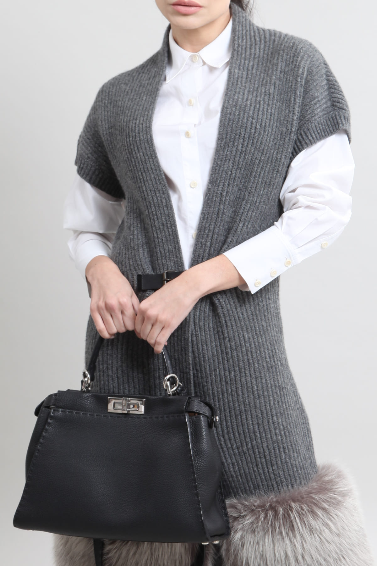 Bolsa Fendi Peekaboo Preta