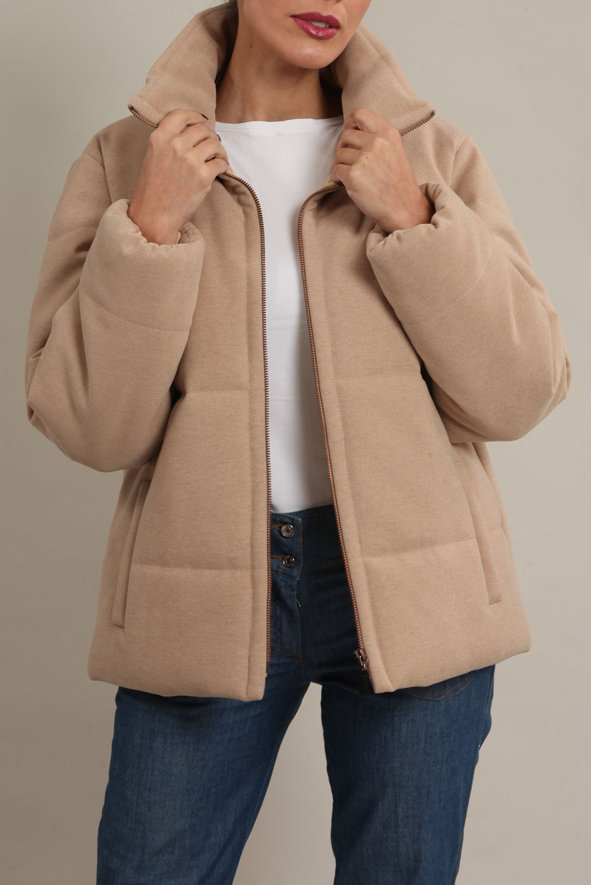 Casaco A. Niemeyer Puffer Bege
