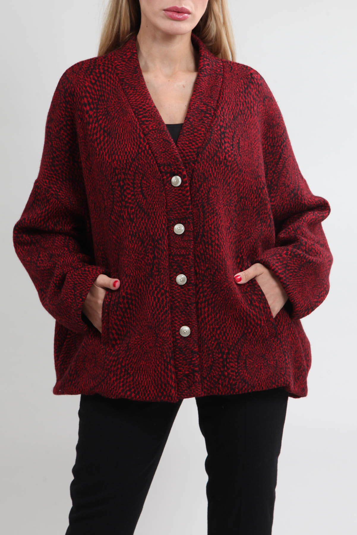 Casaco A. Niemeyer Lã Oversized Vermelho