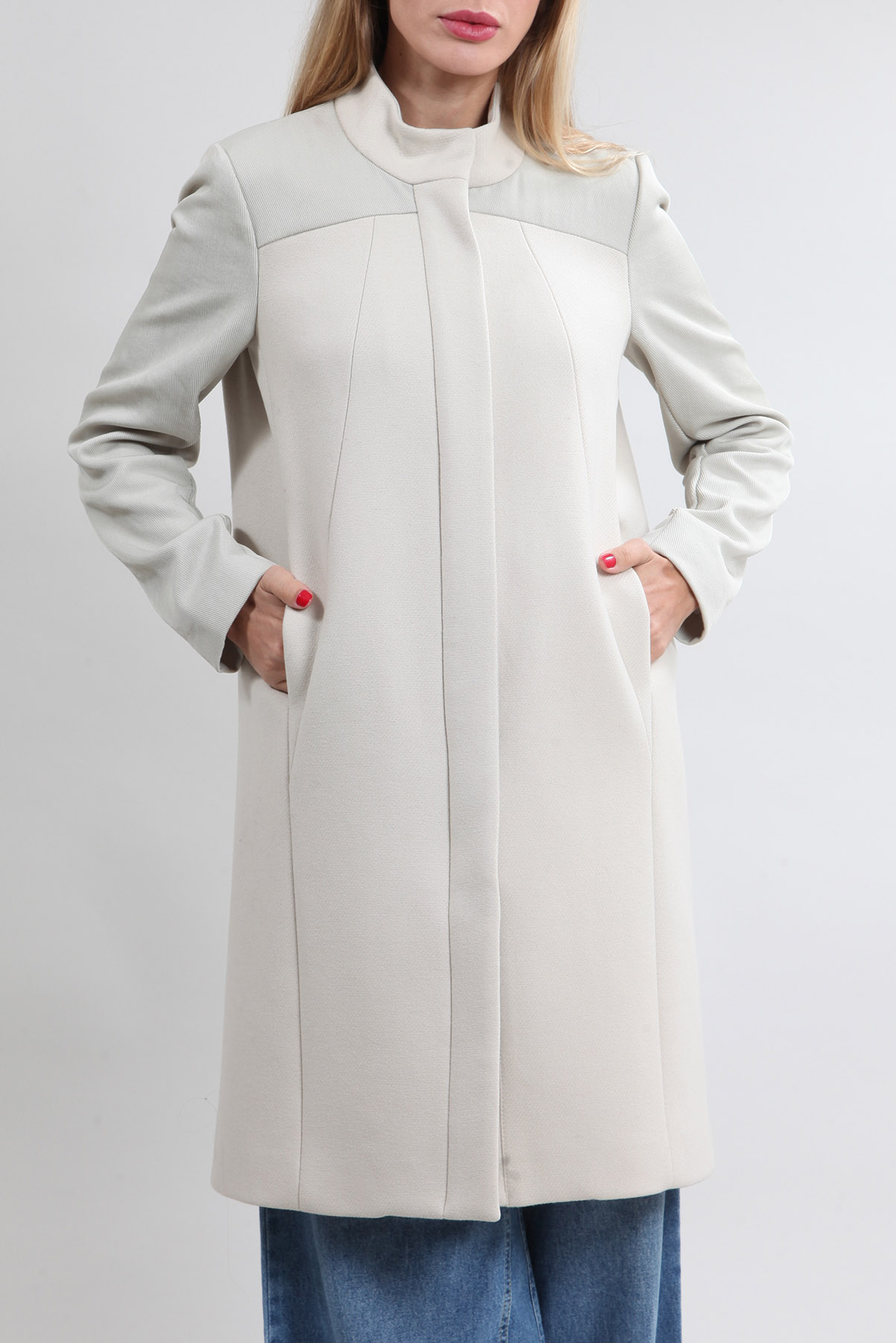 Casaco Helmut Lang Sobretudo Estruturado Off-White