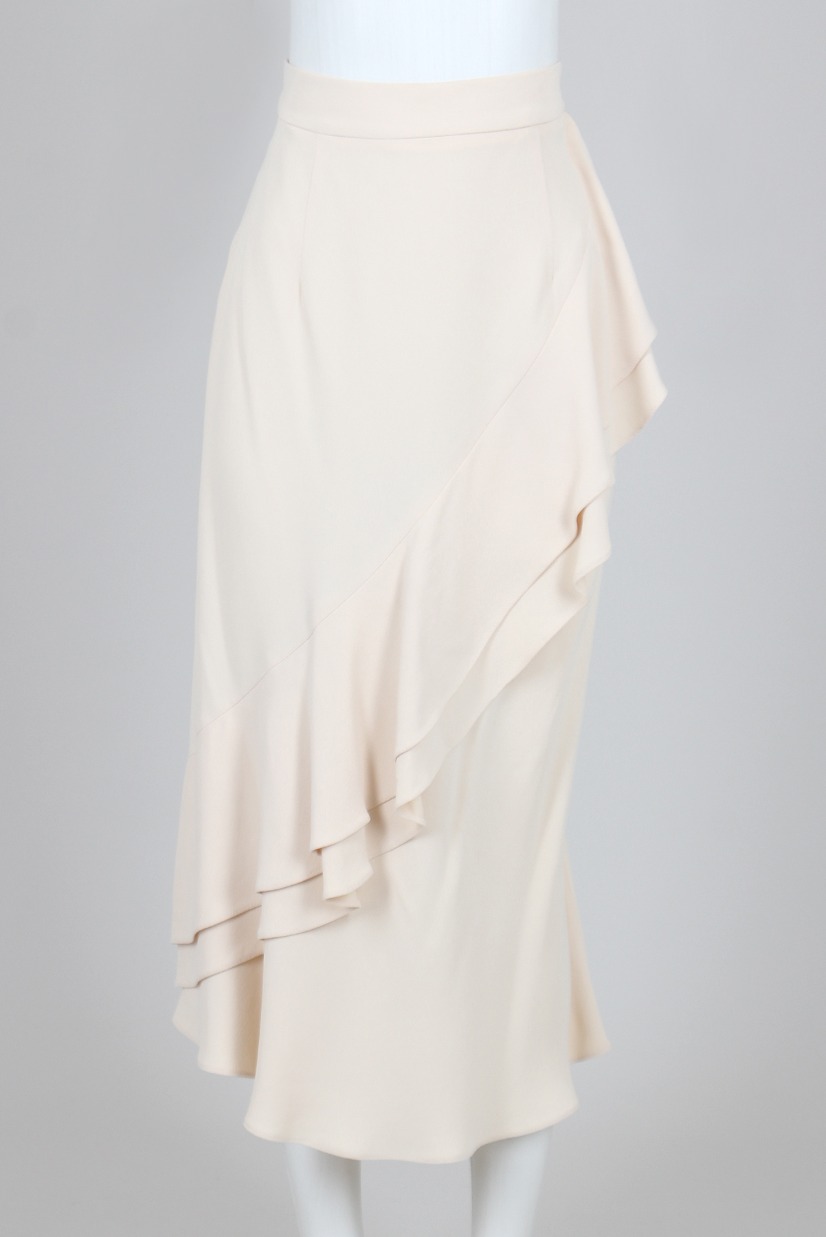 Saia Magrella Babado Creme